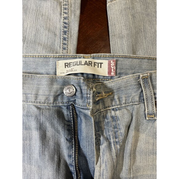 Levis 550 Silver Tab Adult Jeans Medium Wash Denim Leg Size 42X32 Men - Picture 2 of 6